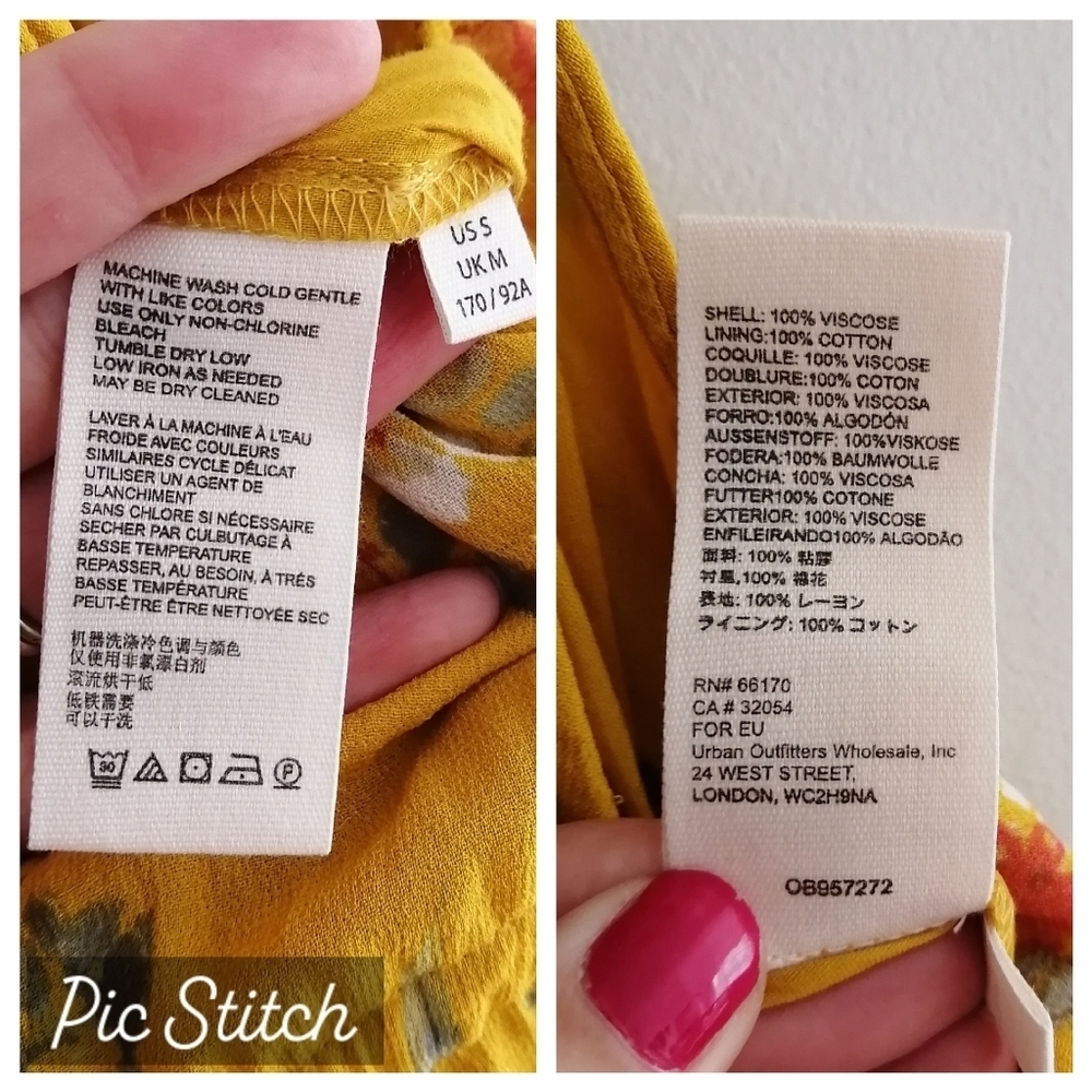 Free People Georgia Floral Wide Leg Yellow Floral Jumpsuit Small - Picture 16 of 17